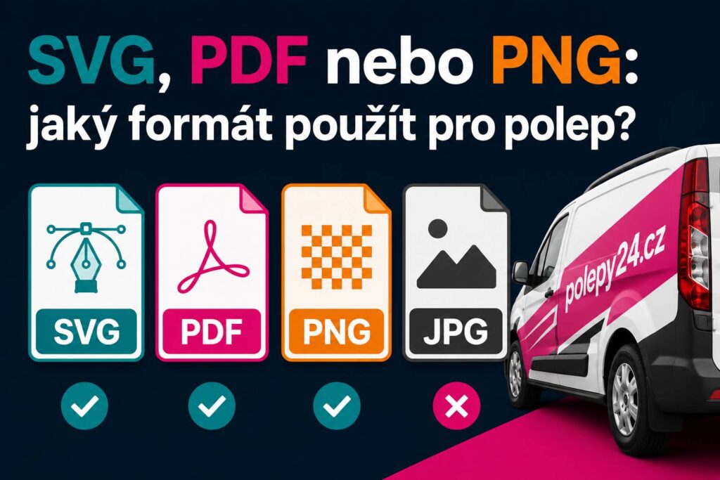SVG, PDF nebo PNG: jaký formát použít pro polep?